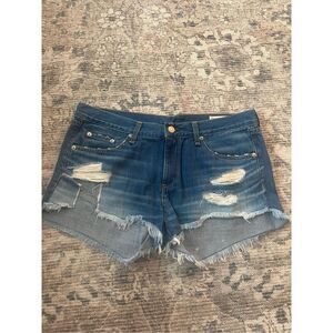 Rag & Bone Distressed Jean Shorts